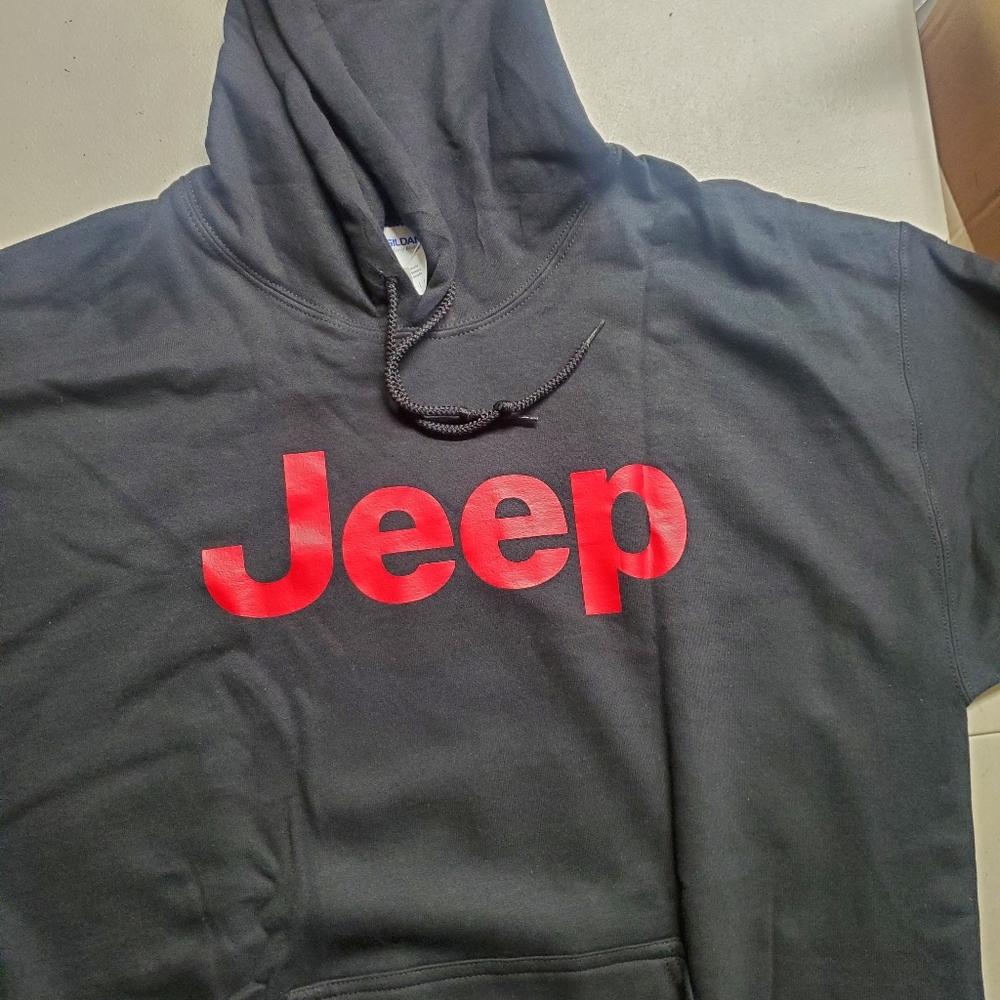 New hoodie red jeep unisex